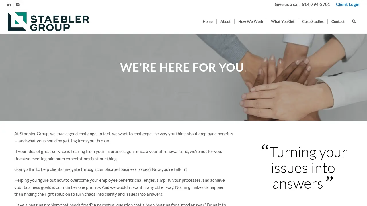 The Staebler Group page
