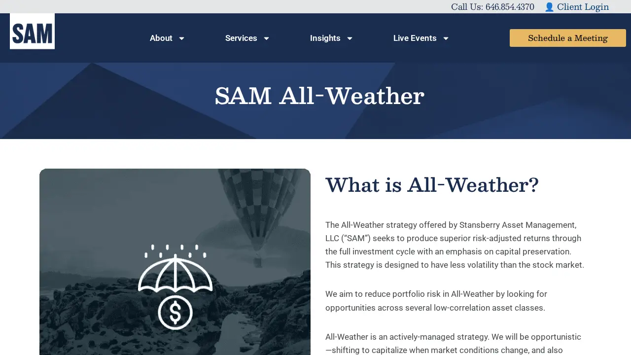 Stansberry Asset Management (SAM) page
