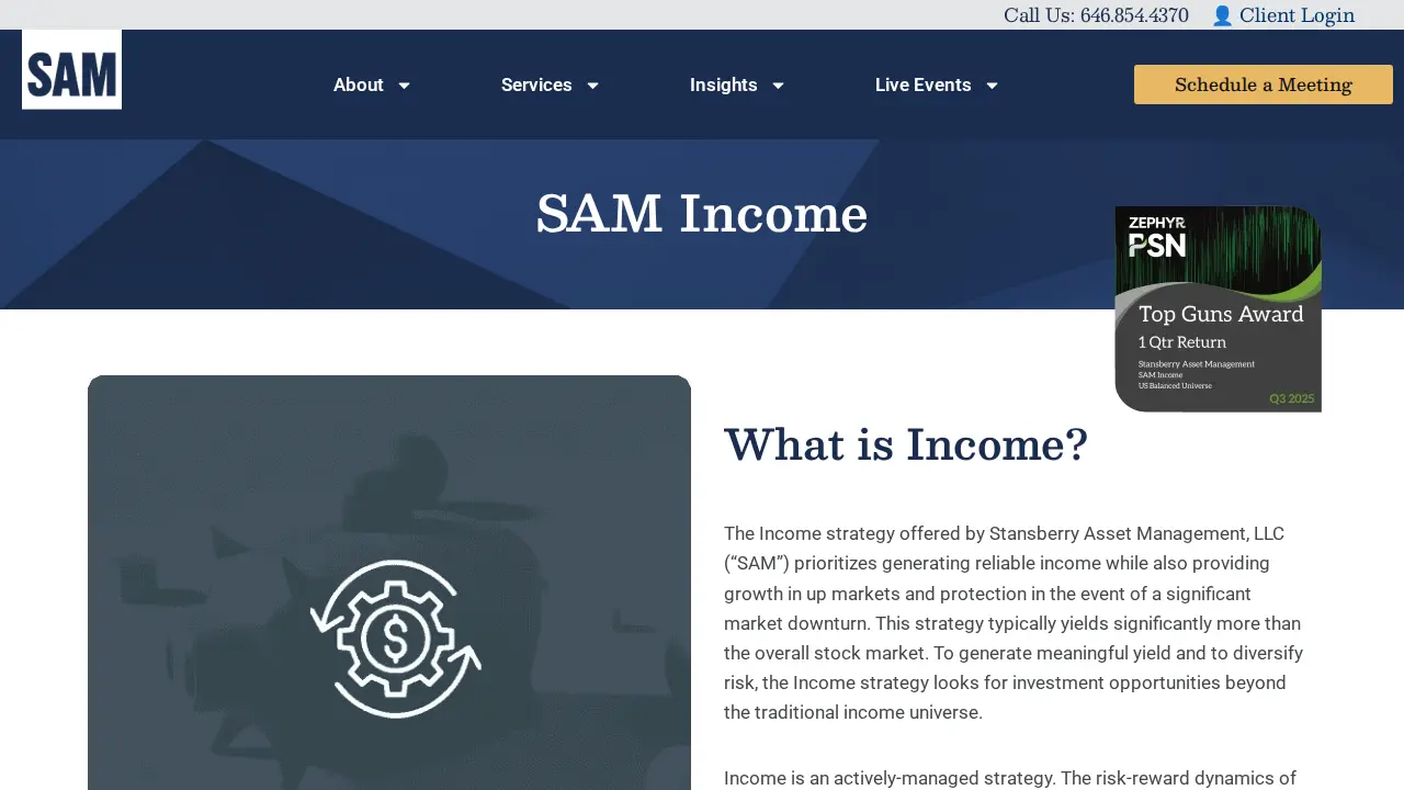 Stansberry Asset Management (SAM) page