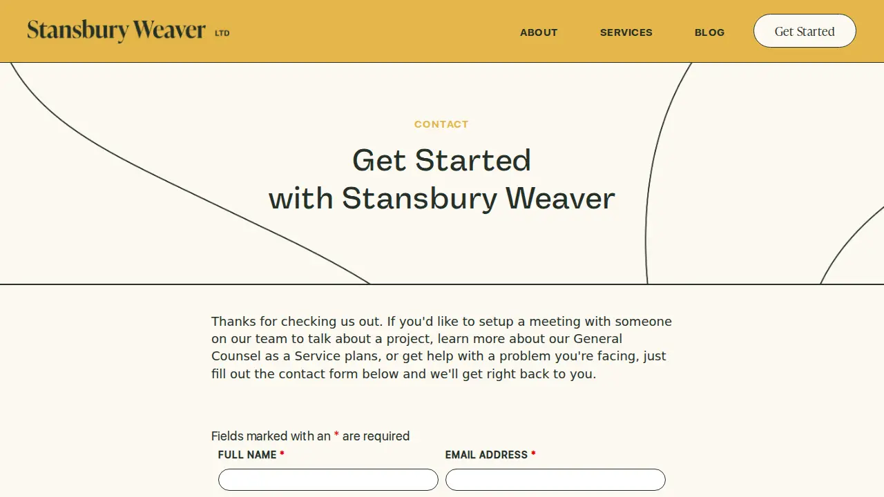 Stansbury Weaver, Ltd. page