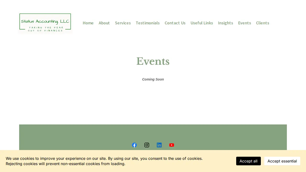 Status Accounting page