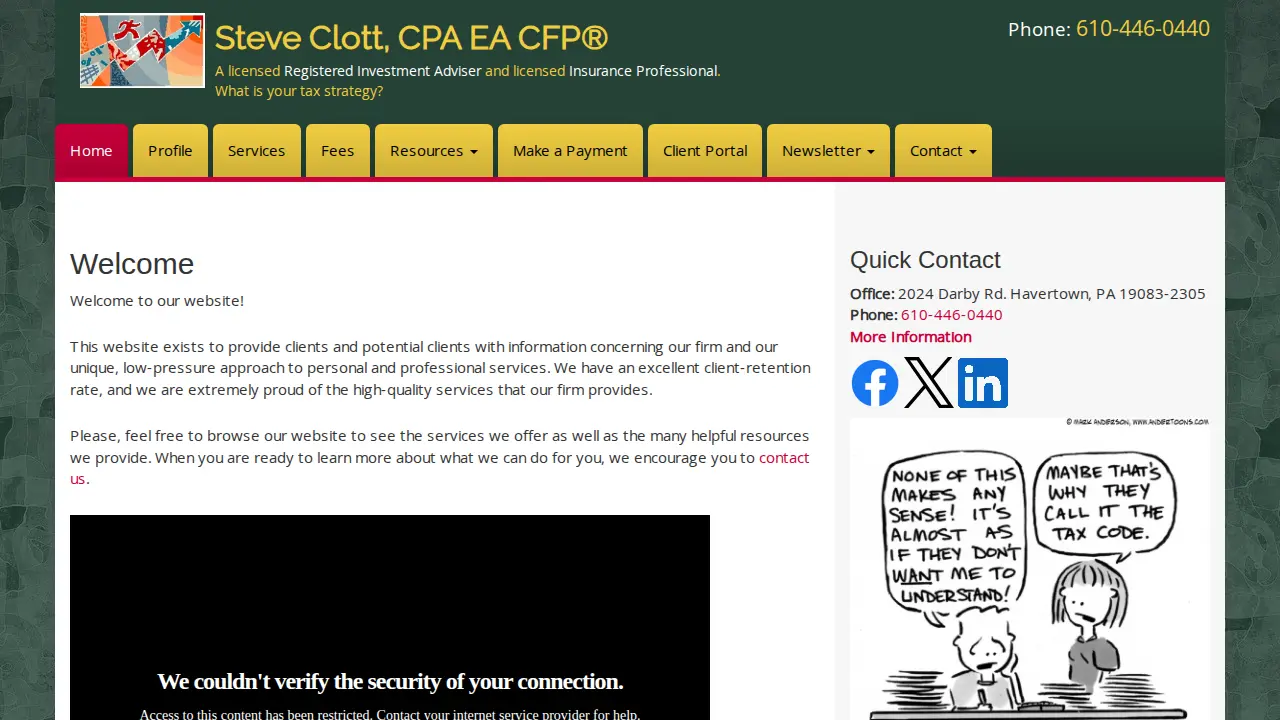 Steve Clott, CPA EA CFP(r) page