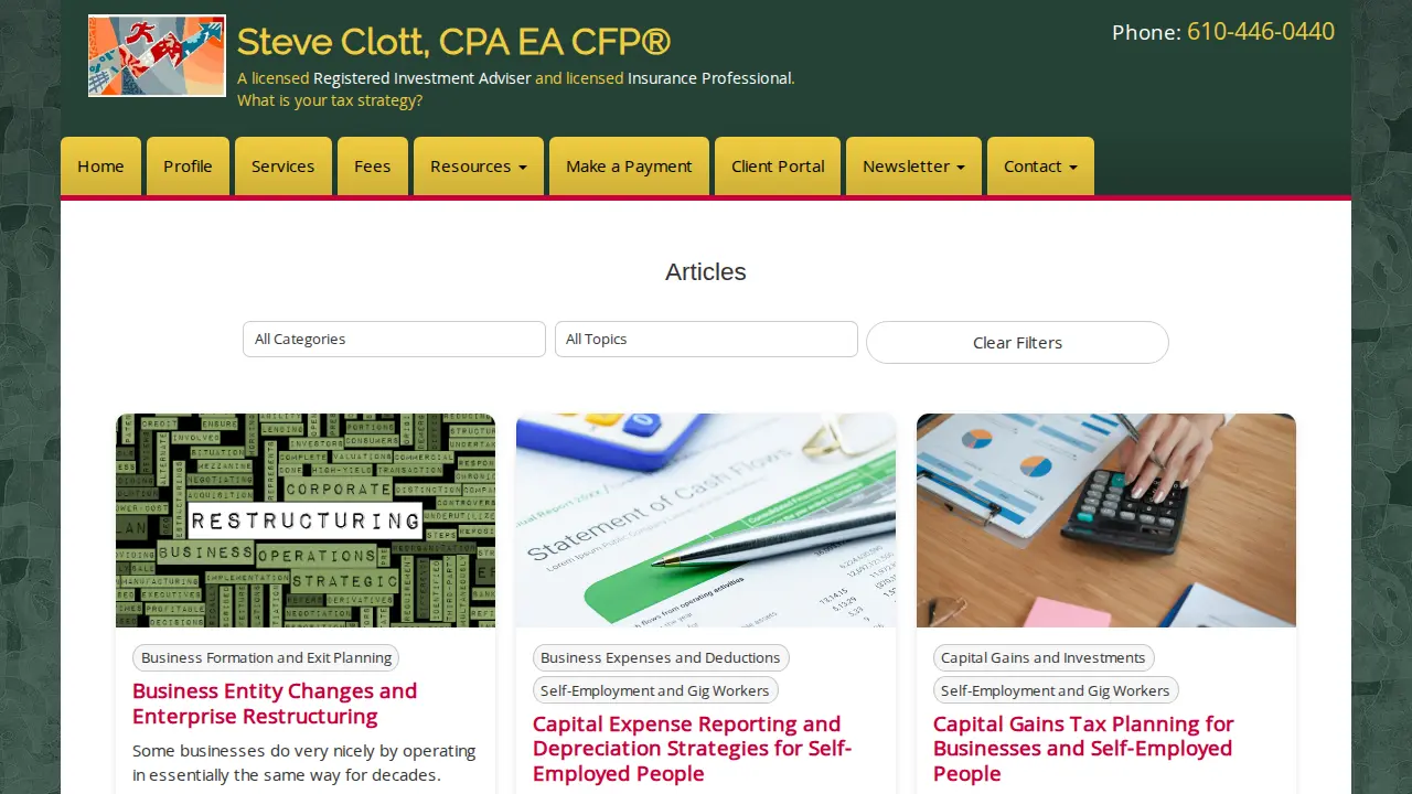 Steve Clott, CPA EA CFP(r) page