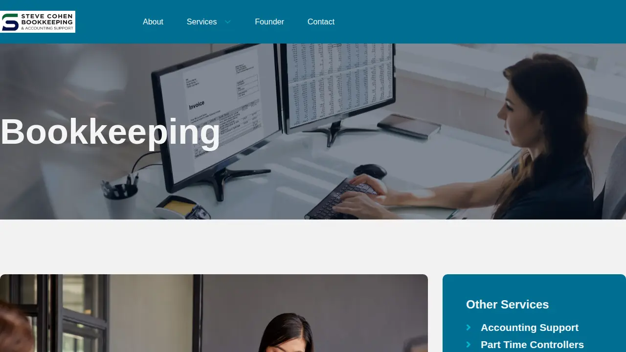 Steve Cohen Bookkeeping and Accounting Support page