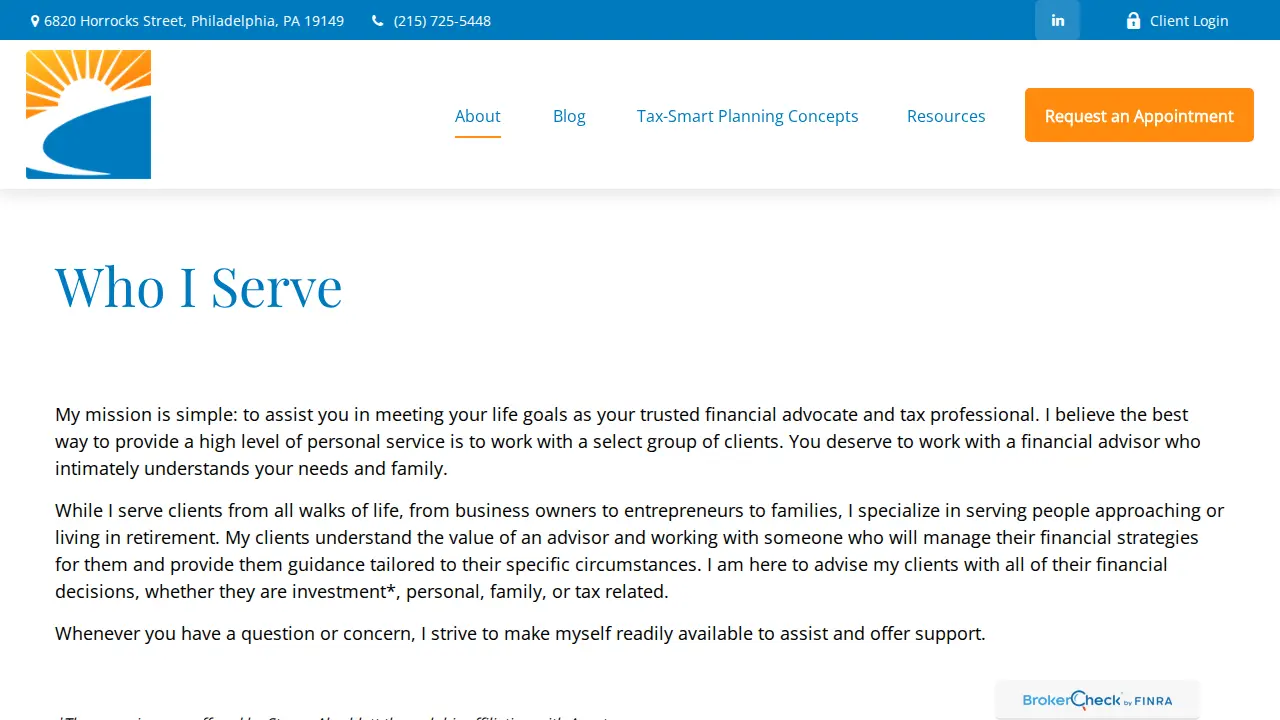 Steven Aberblatt CFP CPA page