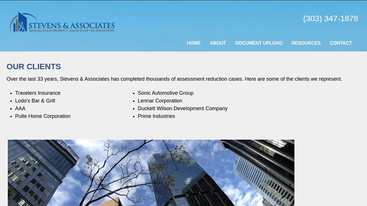 Stevens & Associates page