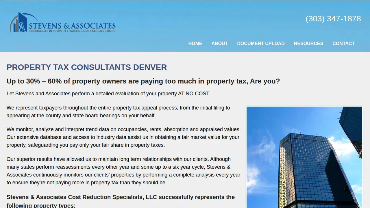Stevens & Associates page
