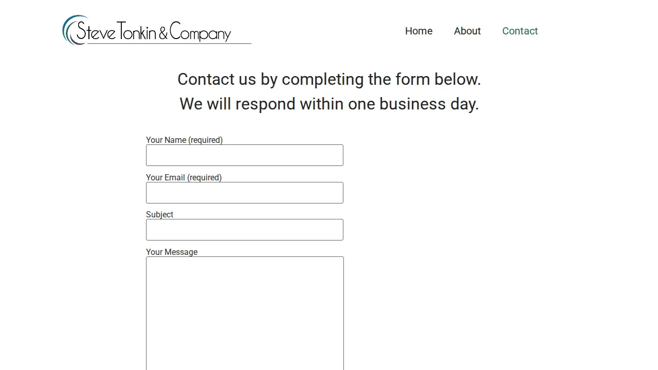 Steve Tonkin And Company page