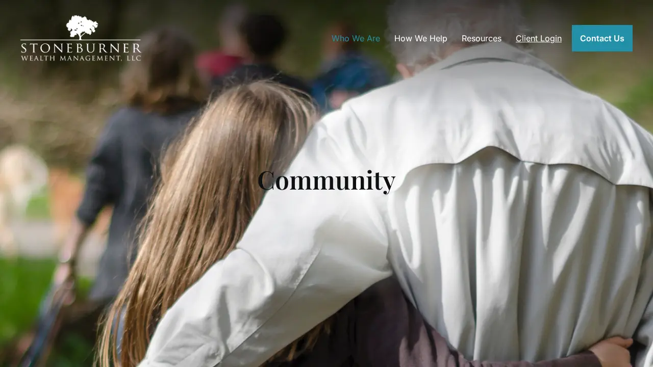 Stoneburner Wealth Management page