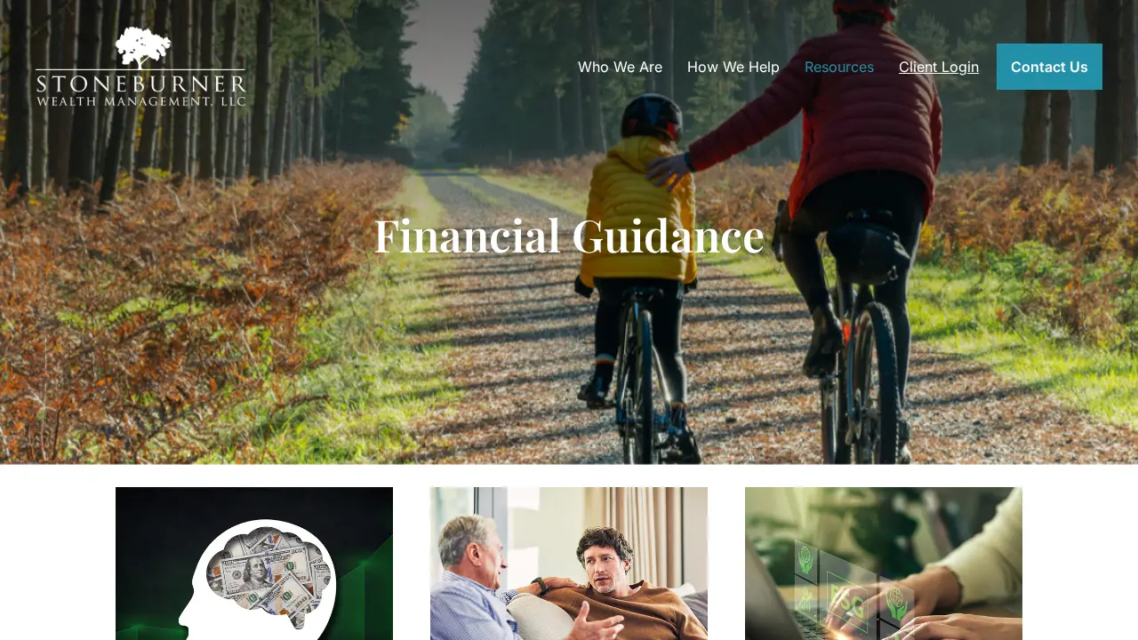 Stoneburner Wealth Management page