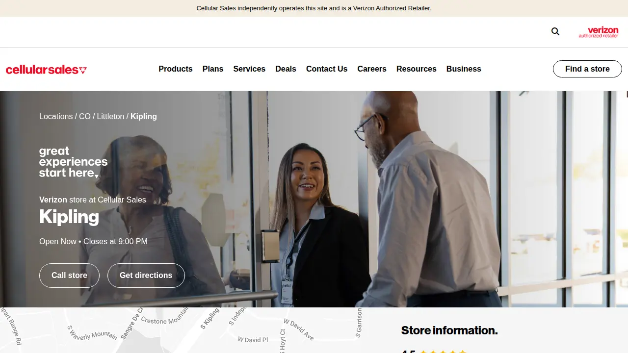 Verizon page
