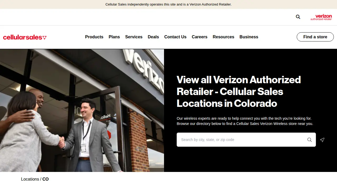 Verizon page