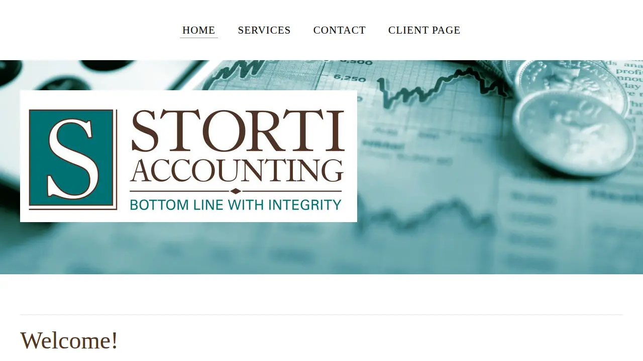 Storti Accounting page