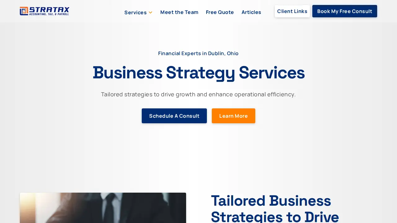 Stratax Consulting, Inc. page