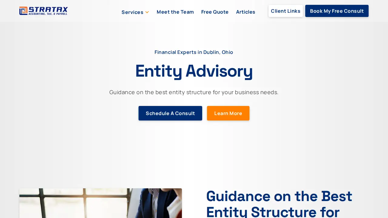 Stratax Consulting, Inc. page