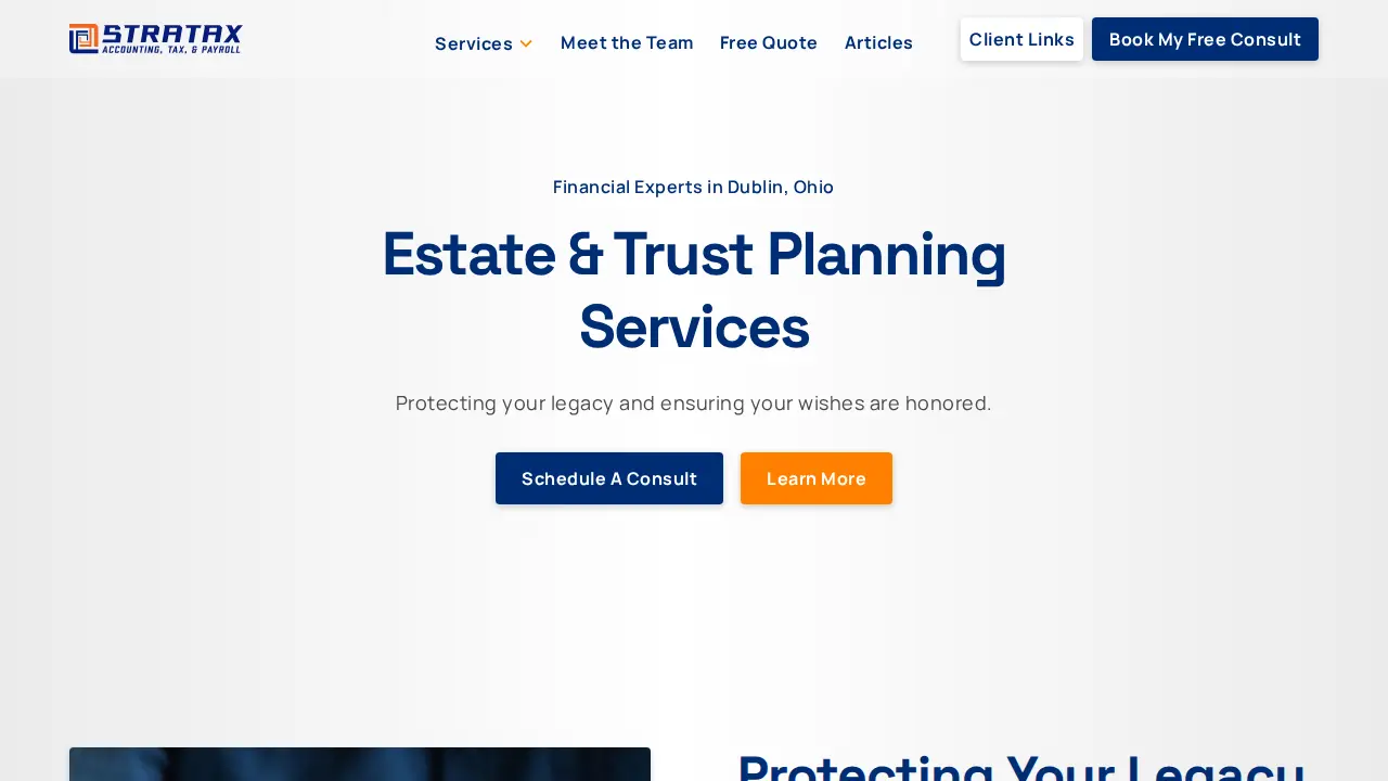 Stratax Consulting, Inc. page