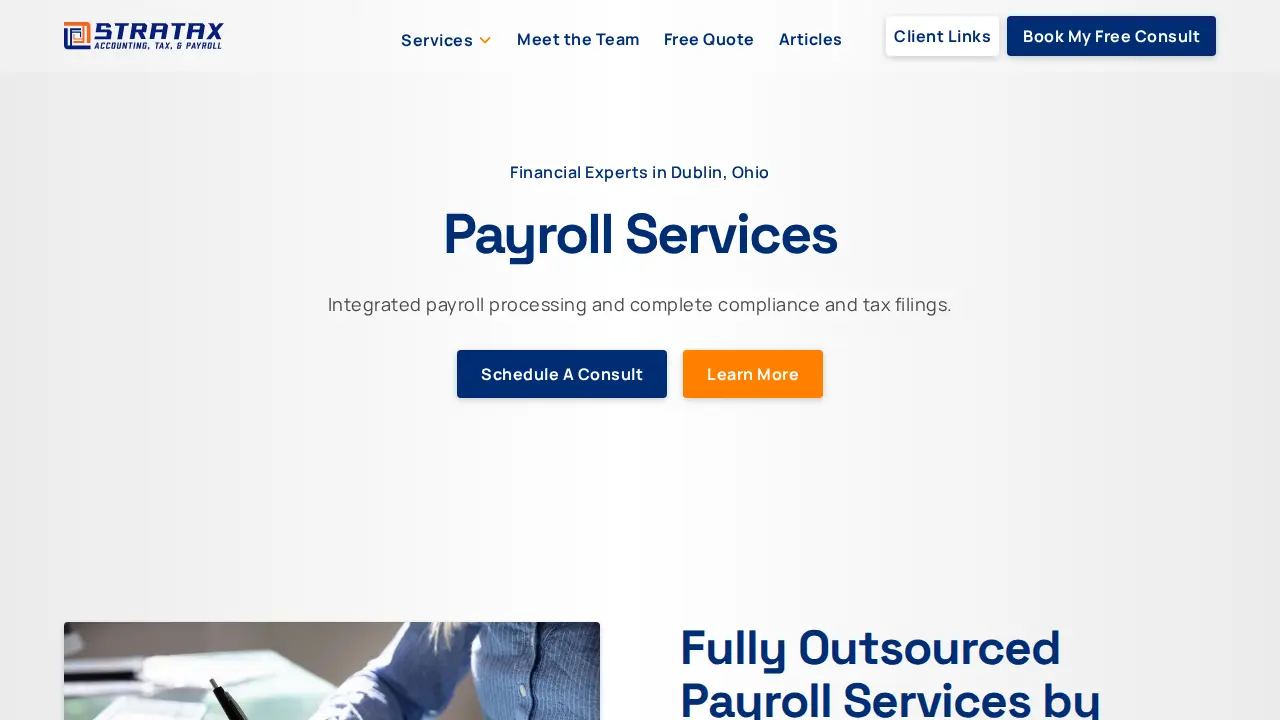 Stratax Consulting, Inc. page