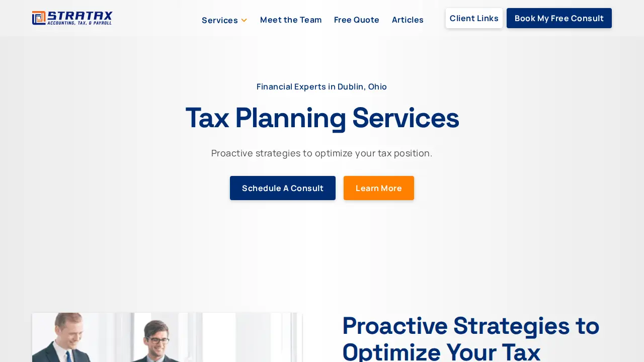 Stratax Consulting, Inc. page