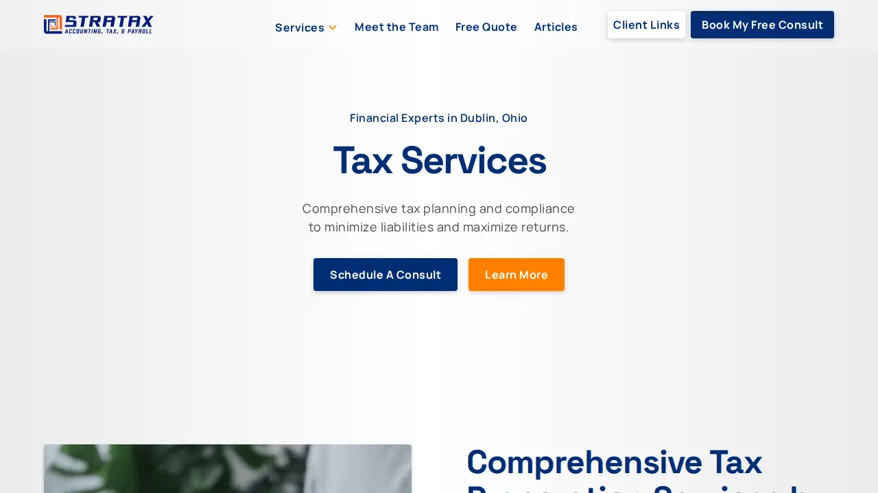 Stratax Consulting, Inc. page