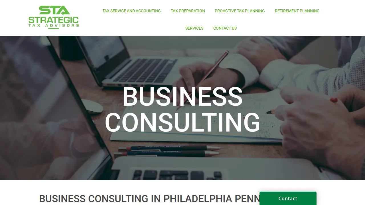 Strategic Tax & Advisory Services page