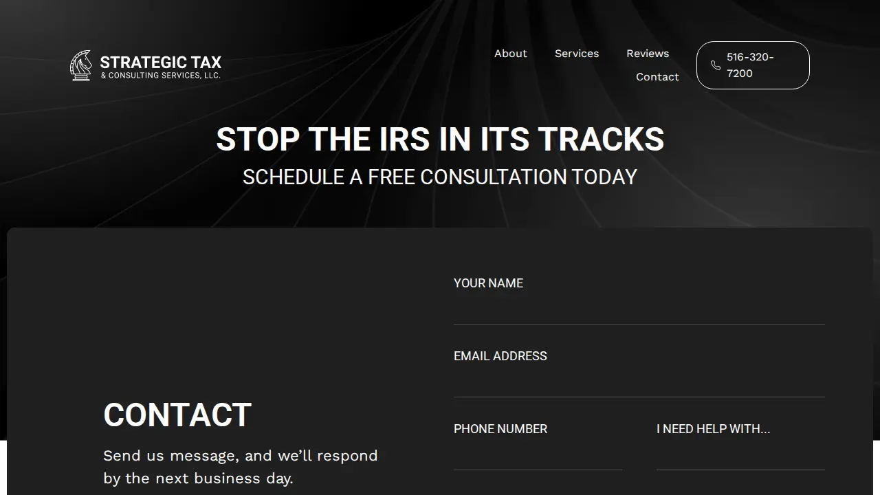 Strategic Tax and Consulting Services LLC page
