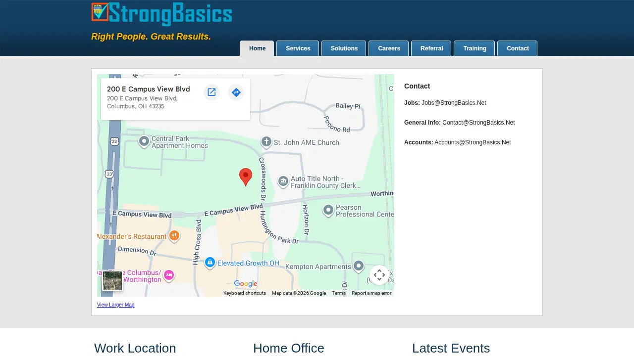 Strong Basics website