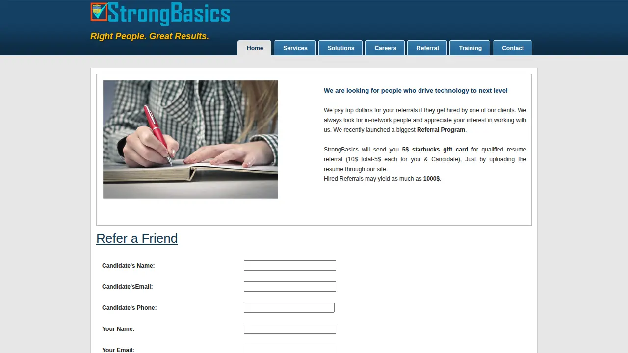 Strong Basics page