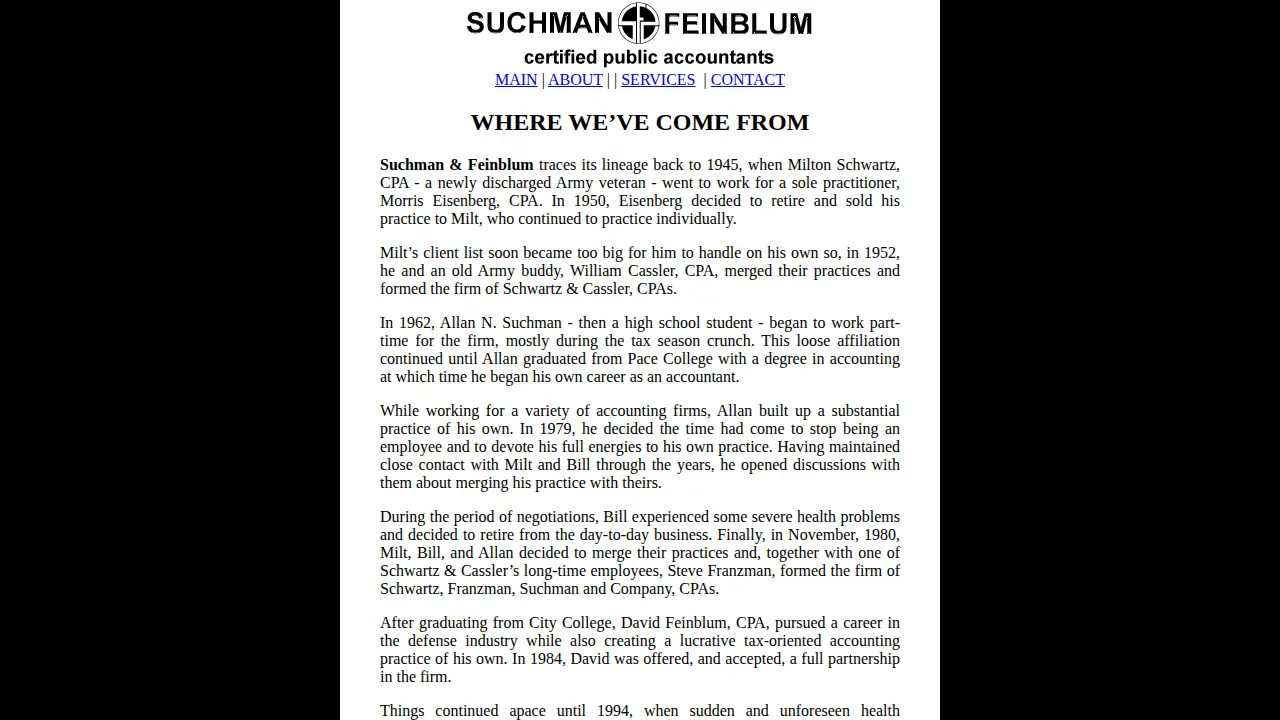 Suchman & Feinblum page
