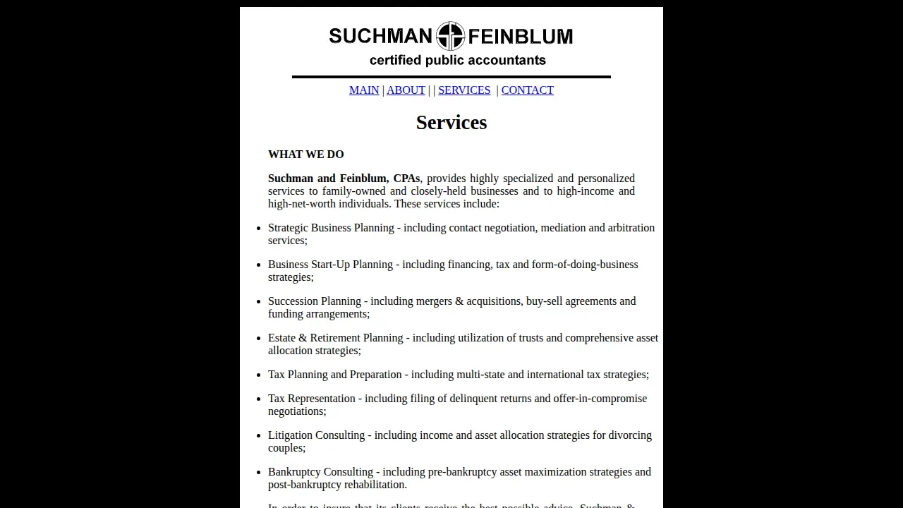 Suchman & Feinblum page
