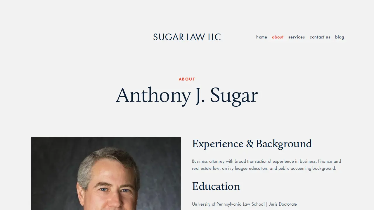 Sugar Law LLC page