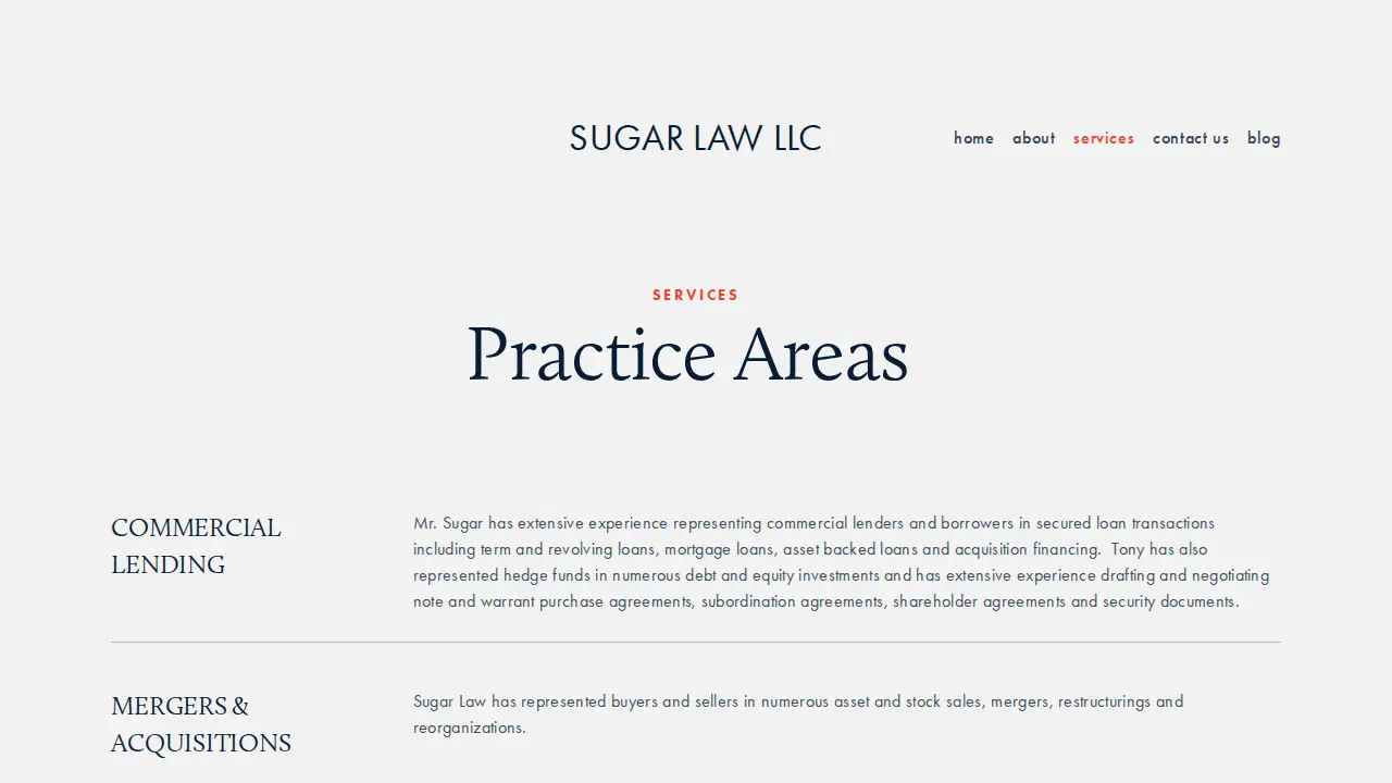 Sugar Law LLC page