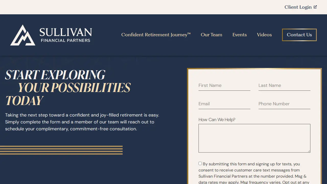 Sullivan Financial Partners page