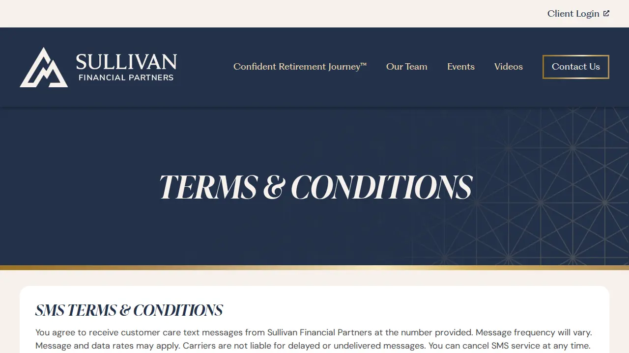 Sullivan Financial Partners page
