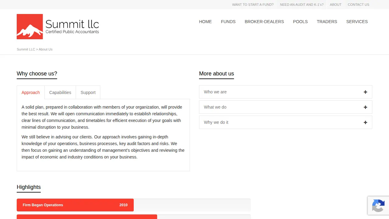 Summit LLC page