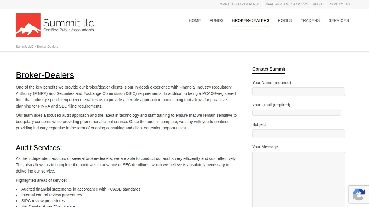 Summit LLC page