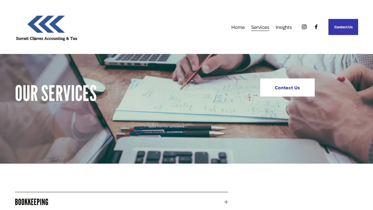 Surratt Chavez Accounting & Tax page