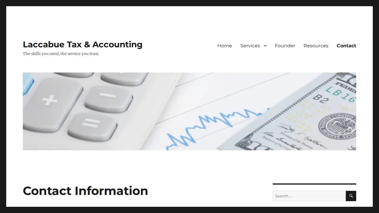 Laccabue Tax and Accounting page