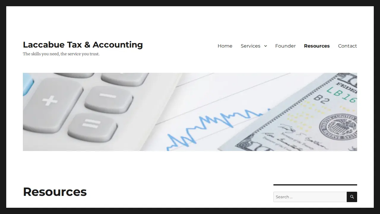 Laccabue Tax and Accounting page
