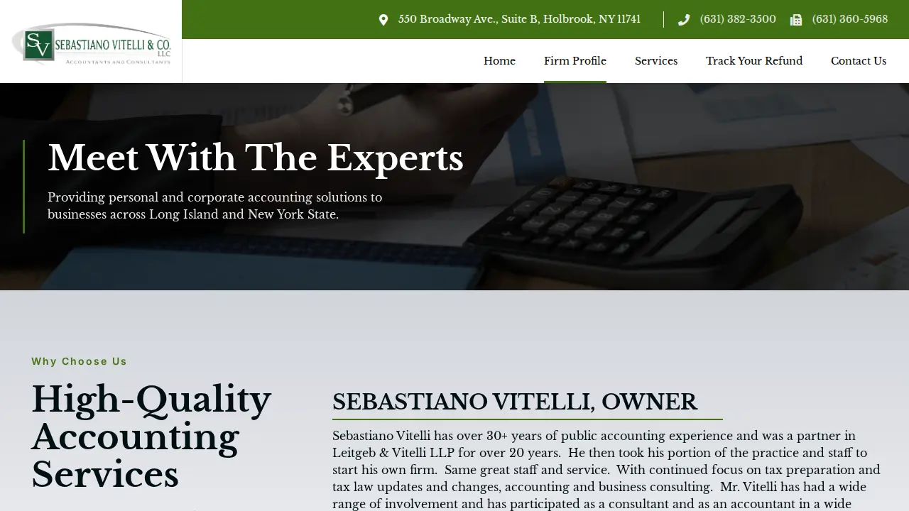 Sebastiano Vitelli & Co Accountants & Consultants LLC page