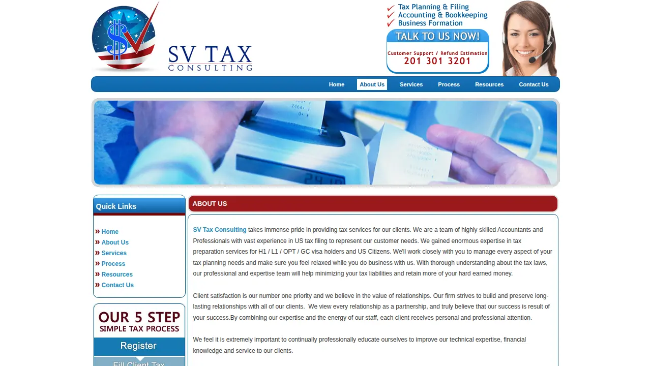 SV Tax Consulting, LLC page