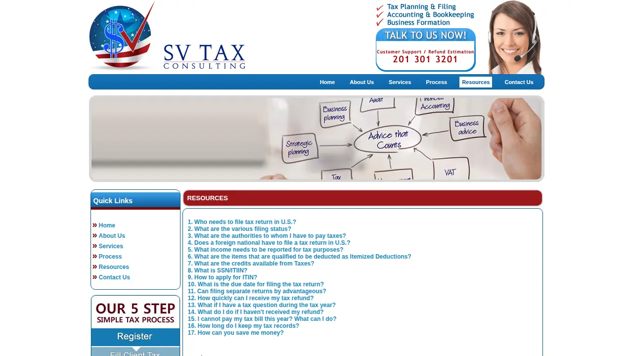 SV Tax Consulting, LLC page