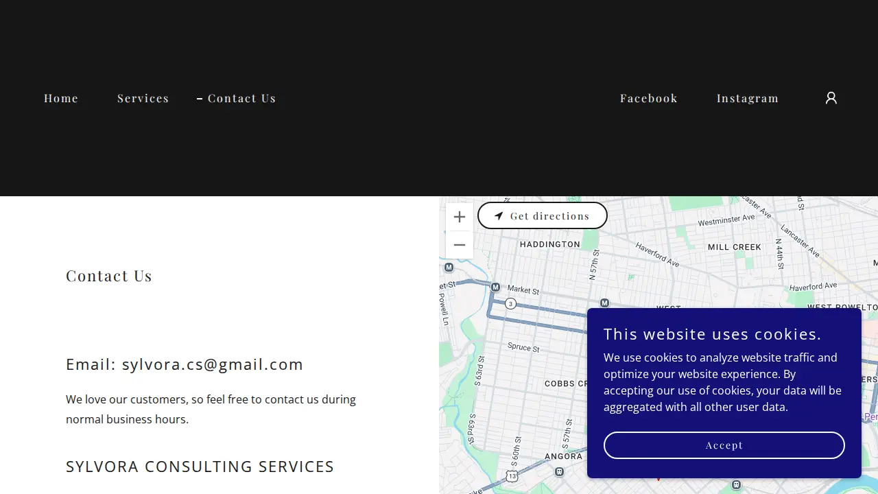 Sylvora Consulting Services page