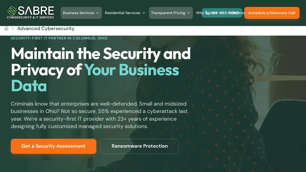 Sabre IT - Columbus IT Services Ohio page
