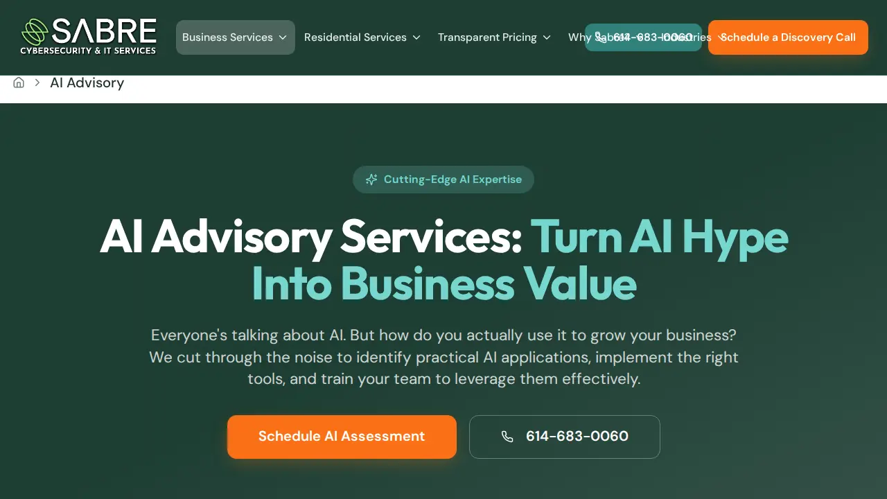 Sabre IT - Columbus IT Services Ohio page