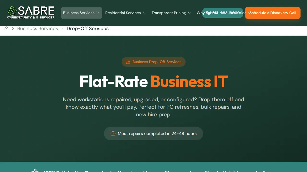 Sabre IT - Columbus IT Services Ohio page