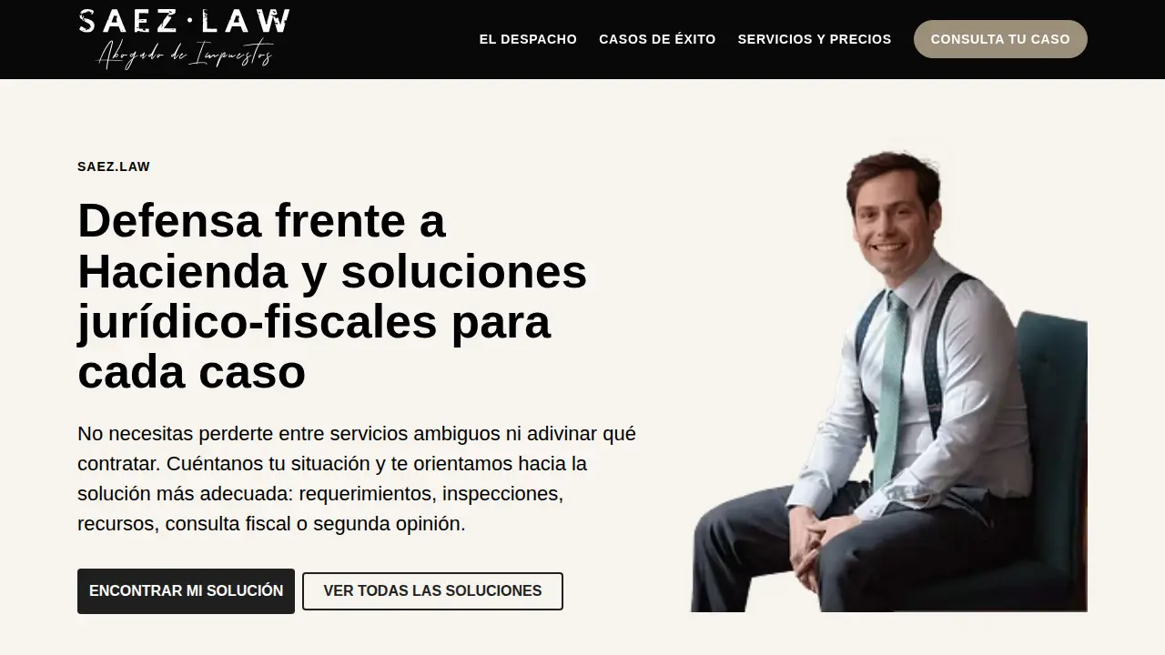 SAEZ.LAW Abogado Fiscalista Madrid