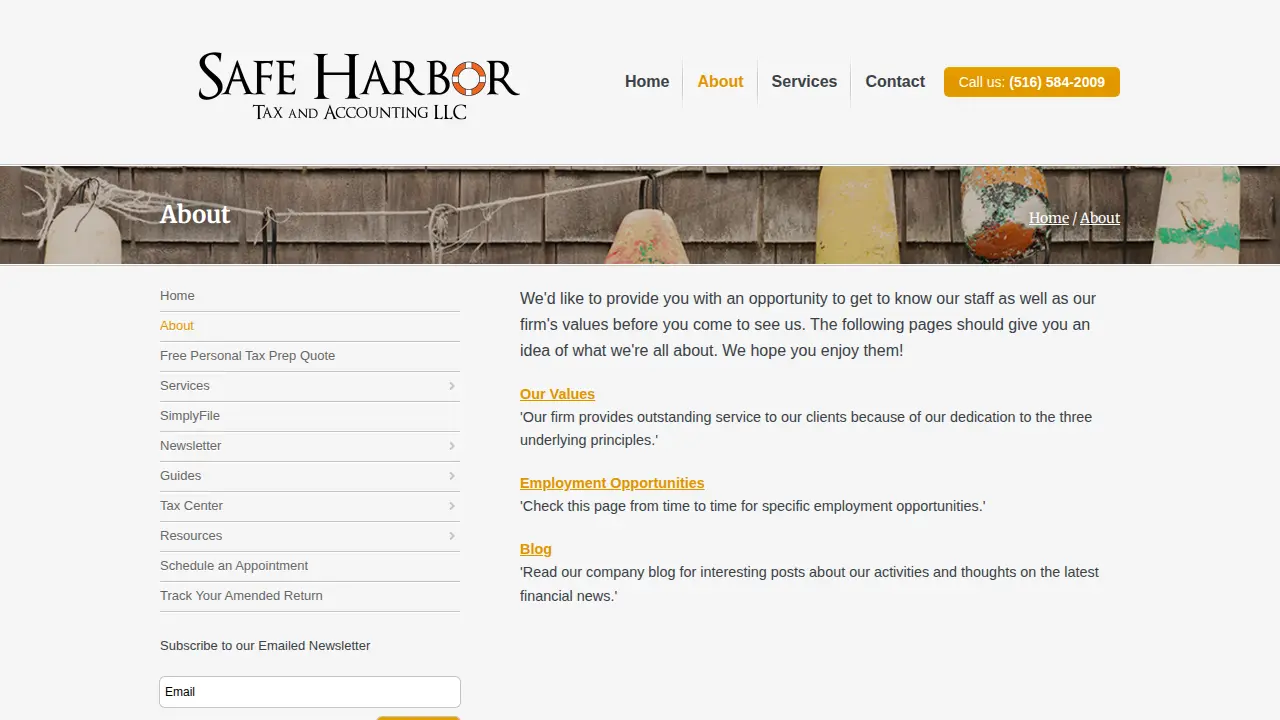 Safe Harbor Tax and Accounting LLC page