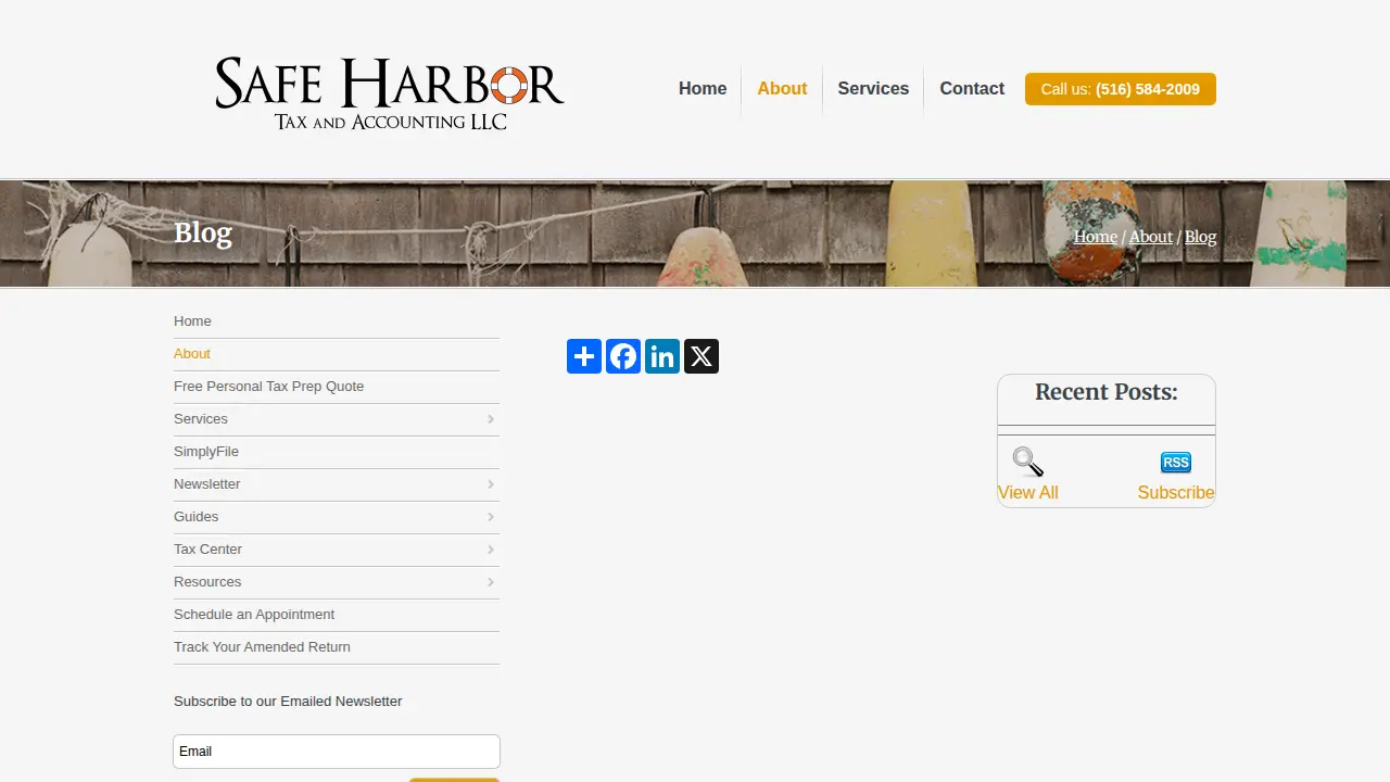 Safe Harbor Tax and Accounting LLC page