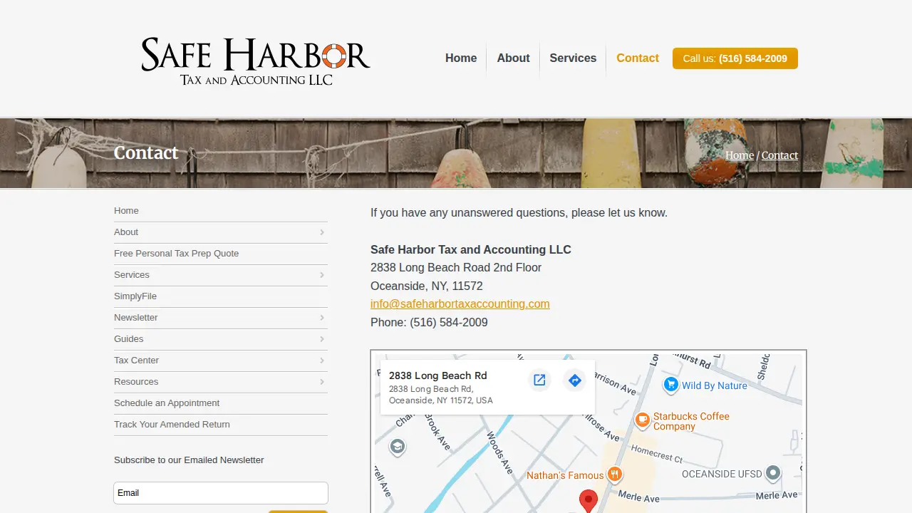 Safe Harbor Tax and Accounting LLC page