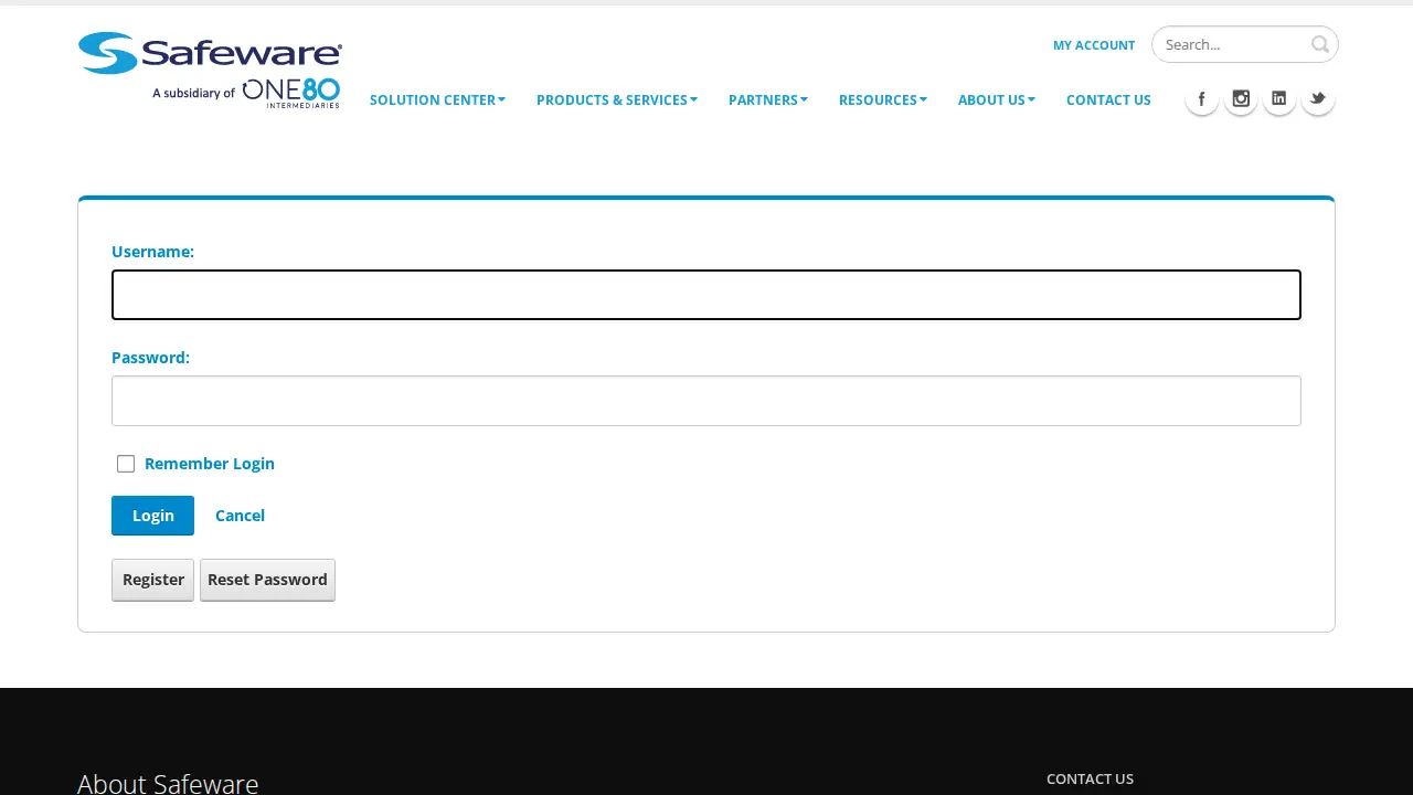 Safeware page